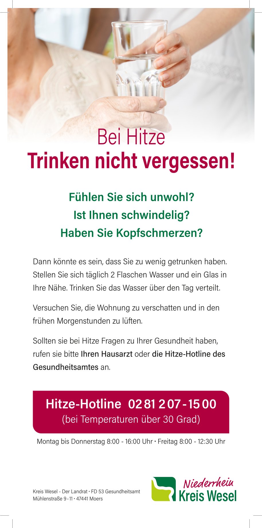 Flyer Hitzeschutz