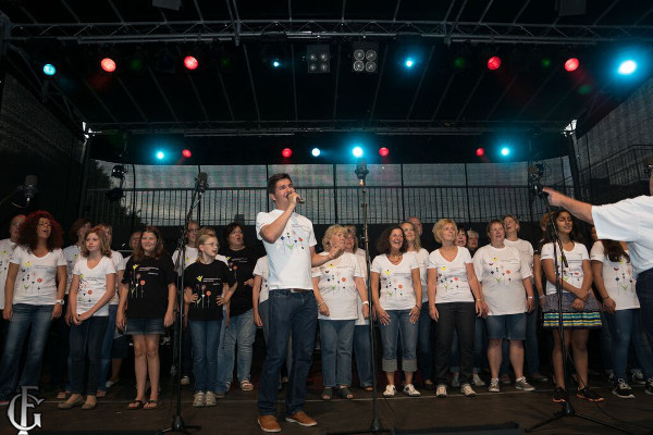 Projektchor Landesgartenschau auf der Beach Party 2015