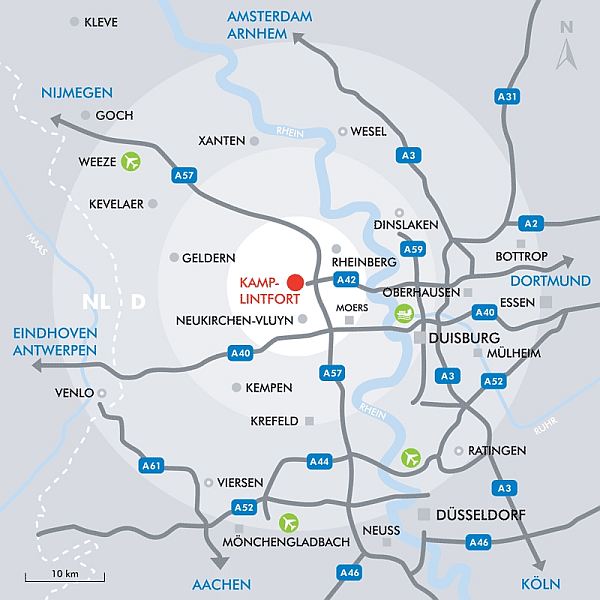 Kamp-Lintfort Anreise