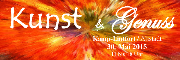 Plakatausschnitt 'Kunst & Genuss' am 30.05.2015