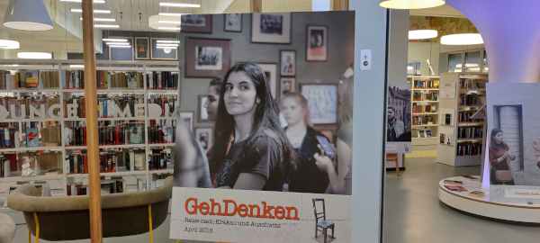 Ausstellung 'Gehdenken' in der Mediathek; Foto: Frericks 