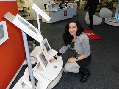 Nina Boos in der Stadtbücherei Kamp-Lintfort