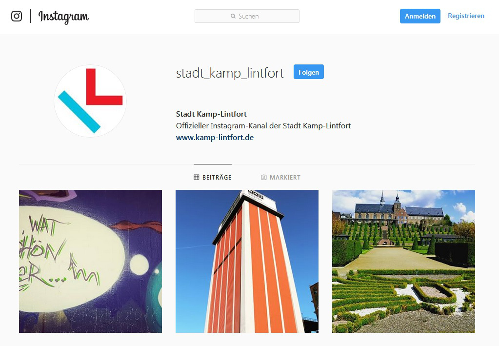 Screenshot Instagram