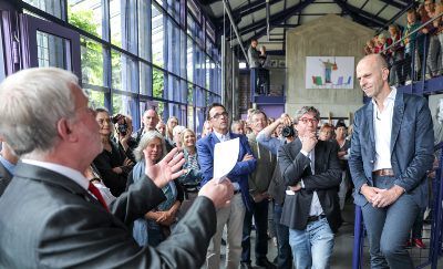 Ausstellungseröffnung von Armin Fischer Foto: Erwin Pottgießer