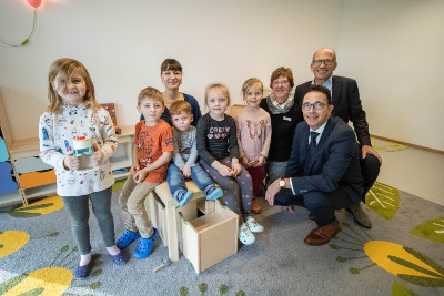 Akteure mit Kindern der Kita