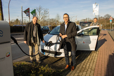 Das neue E-Auto der Stadt Kamp-Lintfort