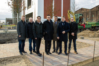 Bürgermeister der WIR4 Städte auf dem LaGa-Gelände