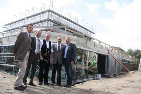 Richtfest beim Panoramabad Pappelsee