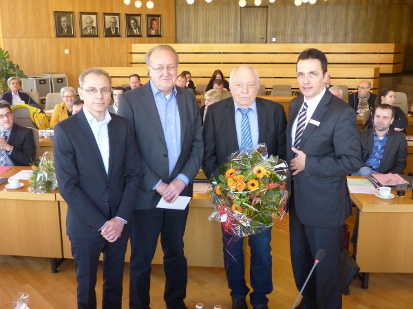 Ehrungen Ratsmitglieder Busian, Ribbrock, Schmitz