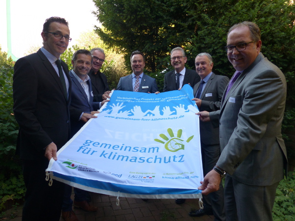 Verleihung Klimaschutzflagge Abfallentsorgungszentrum Asdonkshof