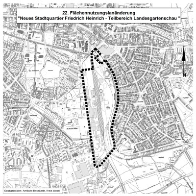 Technischer Plan der Landesgartenschau-Fläche
