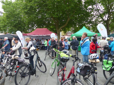 Trotz schlechtem Wetter reger Andrang beim 26. Niederrheinischen Radwandertag
