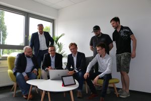 Bürgermeister Landscheidt besucht Start-up im Starter-Zentrum Dieprahm