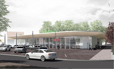 Planungsentwurf REWE Markt