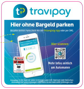 Travipay - ohne Bargeld parken