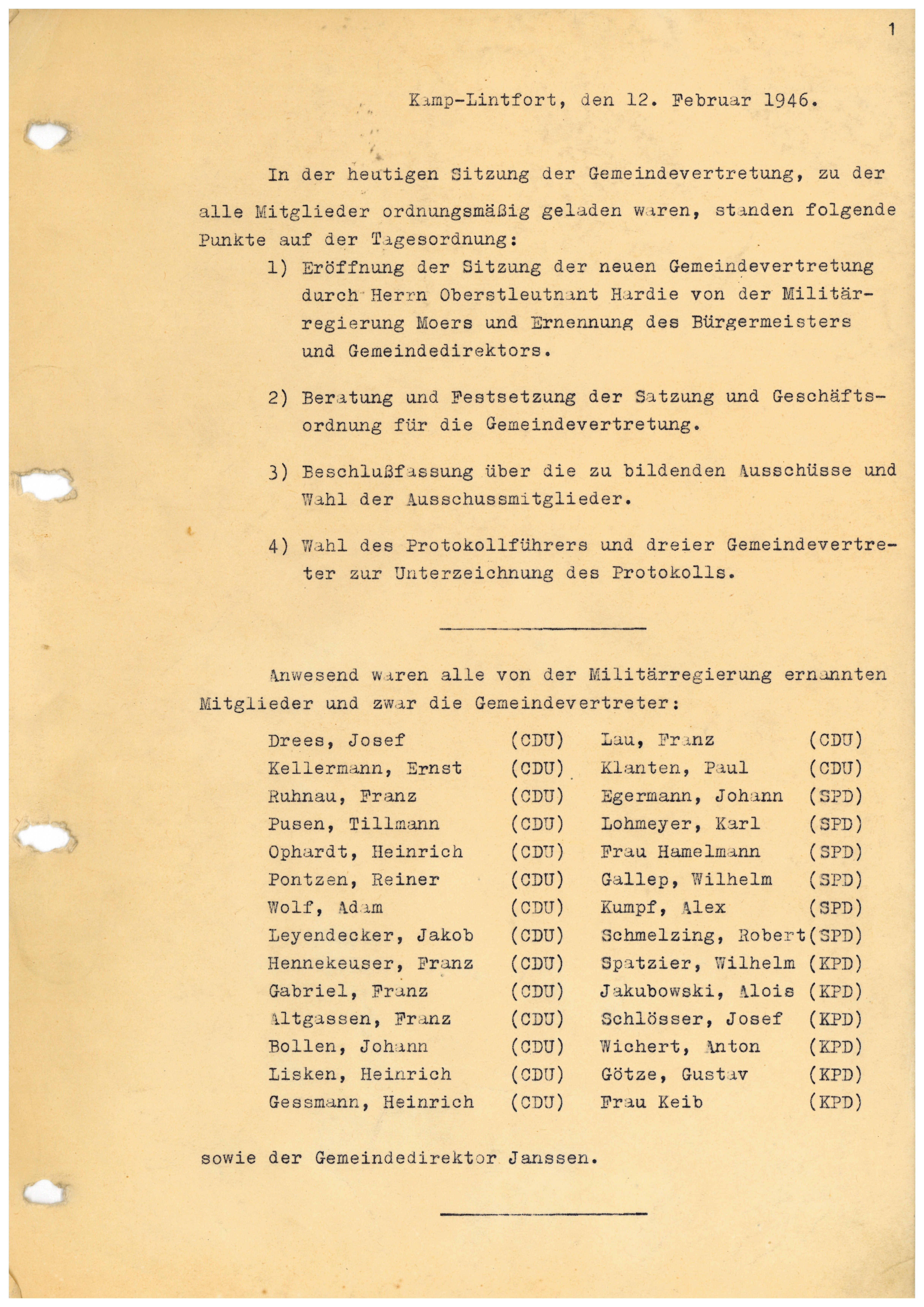 Einladung Gemeindrat
