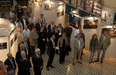 Eröffnung der Ausstellung „Das Bild des Bergbaus in Kamp-Lintfort“ in der Lohnhalle des Bergwerks West