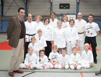Teilnehmerinnnen und Teilnehmer des Judo-Spendenmarathon des Budo-Clubs Kamp-Lintfort