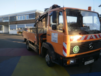 DB Fahrzeug mit Kran