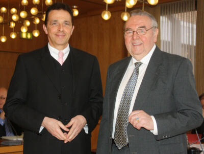 Bürgermeister ehrte Bernhard Stankowiak für 40-jährige Mitgliedschaft im Stadtrat 