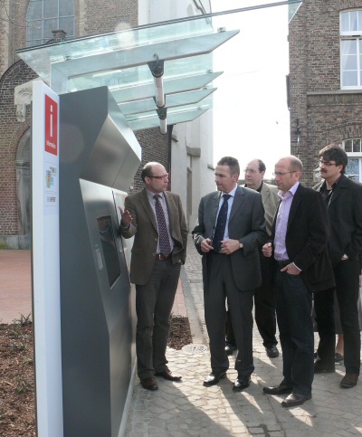 Einweihung des Infopoints auf dem Abteiplatz