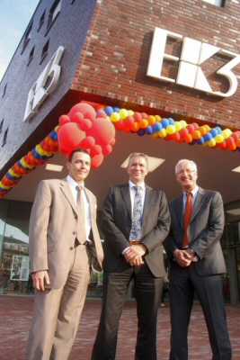 Bürgermeister Dr. Christoph Landscheidt, Albert ten Brinke und Theo Bruns
