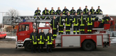 Teilnehmer der Grundausbild bei der Feuerwehr Kamp-Lintfort