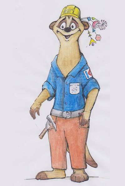 Kalli, das Laga Maskottchen