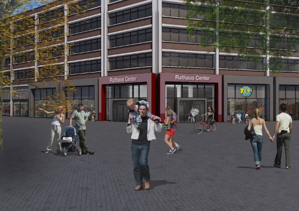 Neue Eingangssituation Rathauscenter (Planung)