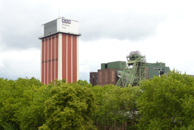 Der Zechenturm ist ein Wahrzeichen für Kamp-Lintfort