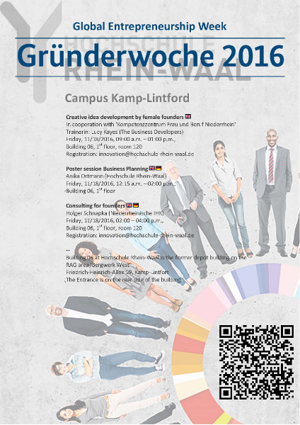 Gründerwoche 2016 Campus Kamp-Lintfort