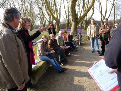 Vort-Ort-Besprechung des Arbeitskreises "Eröffnung Wandelweg"