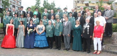 Verterinnen und Vertreter der Schützenvereine und Bruderschaften, Untersützer und Initiatoren des Stadtschützenfestes