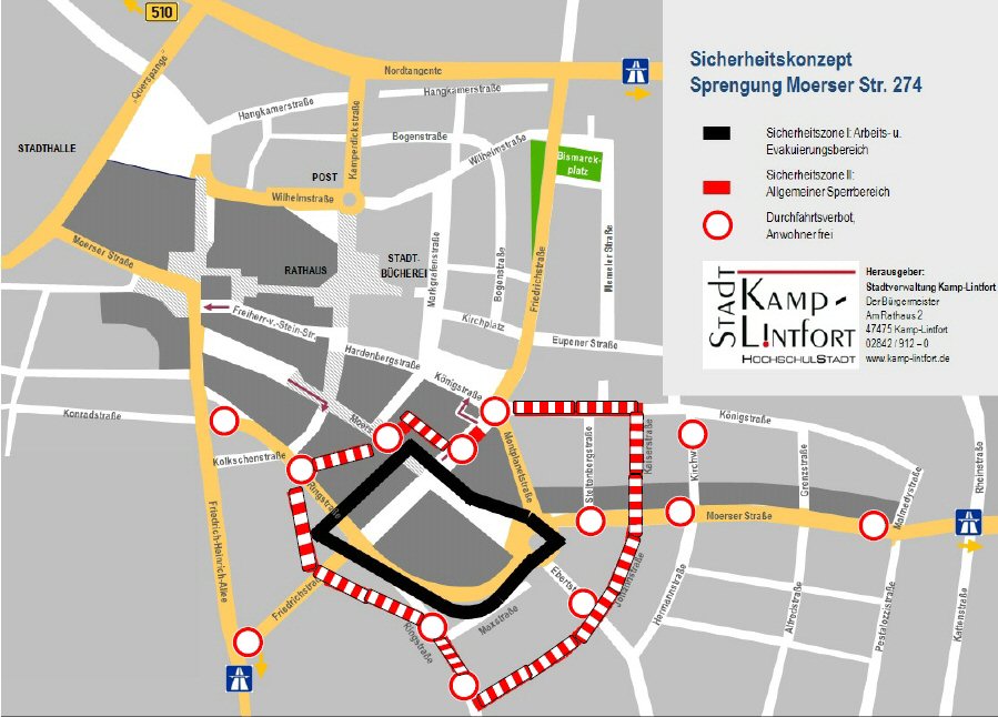 Sicherheitskonzept für die Sprengung des Weißen Riesen am 31.10.2010