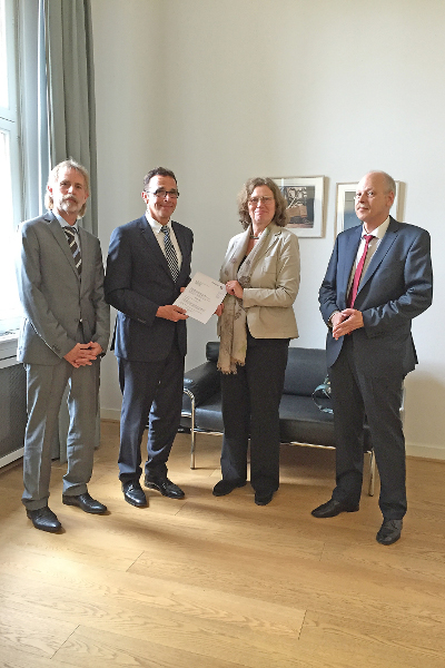 Übergabe Förderbescheid Landesgartenschau Kamp-Lintfort 2020